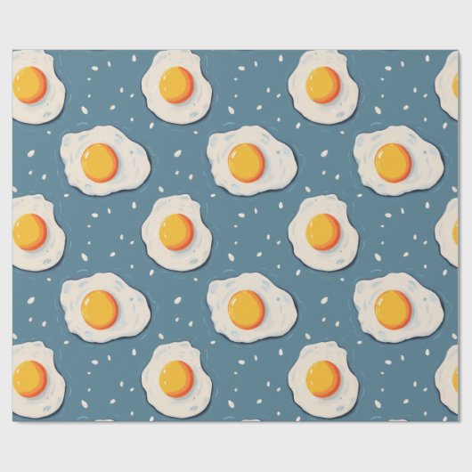 Frischeier auf blau geschenkpapier (Flach)