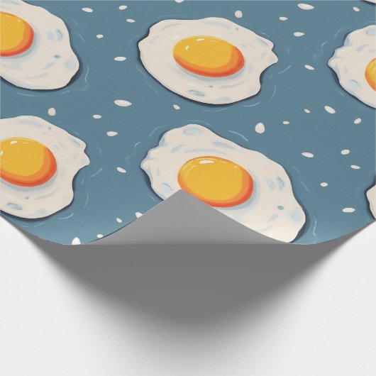 Frischeier auf blau geschenkpapier (Ecke)