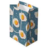 Frischeier auf blau mittlere geschenktüte (Vorderseite Schrägansicht)