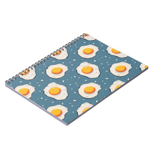 Frischeier auf blau notizblock (Linke Seite)