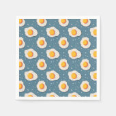 Frischeier auf blau serviette (Vorderseite)