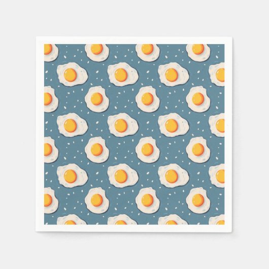 Frischeier auf blau serviette (Vorderseite)
