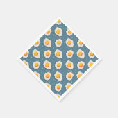 Frischeier auf blau serviette (Ecke)