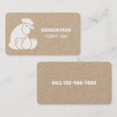 Frischeier aus der Hühnerhaltung Visitenkarte (Vorne/Hinten)
