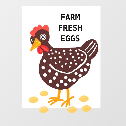 Frischeier Fensteraufkleber (Blatt)