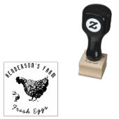 Frischeier Hen Monogram Egg Gummistempel (Stempel)