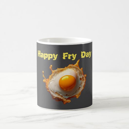 Frischeier Sonnenseite Happy Fry Day Kaffeetasse (Mittel)