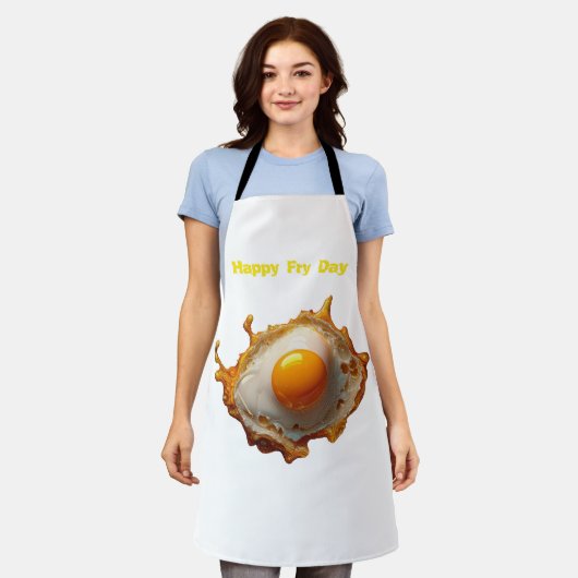 Frischeier Sonnenseite Happy Fry Day Schürze (Getragen)