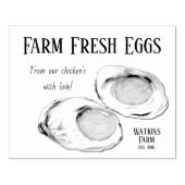 Frischeier, sonnige Seite, landwirtschaftliche Fri Gummistempel (Prägung)