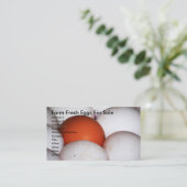 Frischeier zum Verkauf Visitenkarte (Stehend Vorderseite)