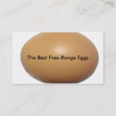 Frischeier zum Verkauf Visitenkarte (Rückseite)