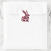 Frischer abstrakter silberner Aufkleber (Tasche)