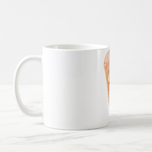 Frischer Apfel-Eis-Lutscher Kaffeetasse (Links)
