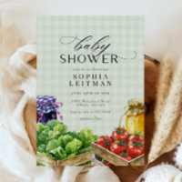 Frischer Bauer Markt Grown Baby Shower