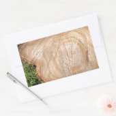 Frischer Baumstamm Rechteckiger Aufkleber (Umschlag)