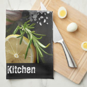 Frischer Bio gesunder Feinschmecker Geschirrtuch (Viertel Falte)