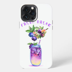 Frischer Blaubeer-Saft-Kühles Getränk iPad-Hülle iPhone 13 Pro Max Hülle