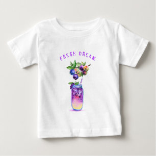 Frischer Blueberry Drink Baby T - Shirt - Custom T