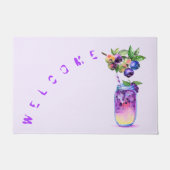 Frischer Blueberry Drink Doormat Fußmatte (Vorderseite)