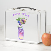 Frischer Blueberry Drink Metal Lunch Box Custom Te (Beispiel)