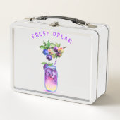 Frischer Blueberry Drink Metal Lunch Box Custom Te (Vorderseite)