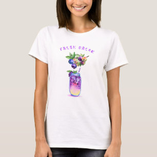Frischer Blueberry Drink T - Shirt - Benutzerdefin