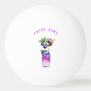 Frischer Blueberry Juice Cool Drink Ping Pong Ball Tischtennisball