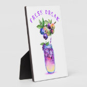 Frischer Blueberry Juice Cool Drink - Sommercockta Fotoplatte (Seite)