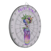 Frischer Blueberry Juice Cool Drink - Sommerspiel Dartscheibe (Vorderseite Links)