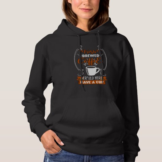 Frischer Brei-Kaffee Hoodie (Vorderseite)