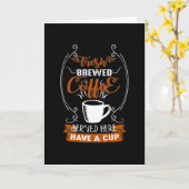 Frischer Brei-Kaffee Karte (Gelbe Blume)