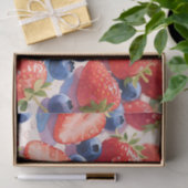 Frischer Erdbeer Blaubeer-Schwall Seidenpapier (Geschenk)