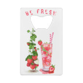 Frischer Erdbeeren Getränk Flaschenöffner - Eigene (Rückseite)
