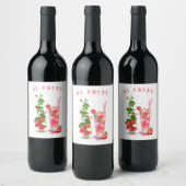 Frischer Erdbeersaft Cooler Drink - Sommerfrüchte Weinetikett (Flaschen)