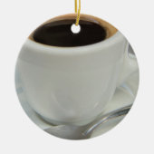 Frischer Espresso Keramik Ornament (Vorne)