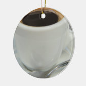 Frischer Espresso Keramik Ornament (Links)