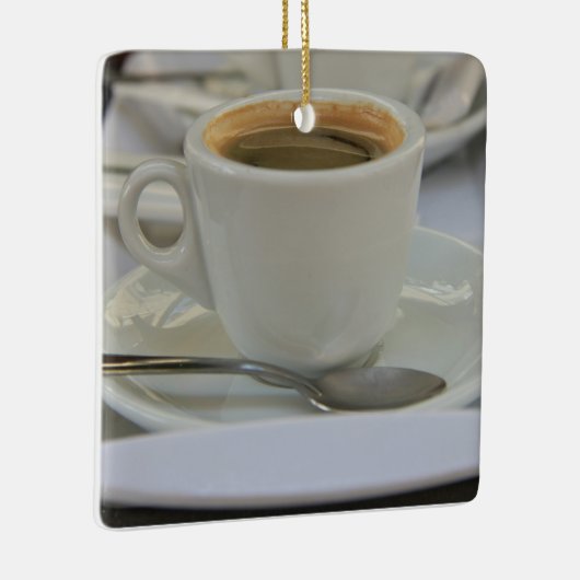 Frischer Espresso Keramikornament (Rechts)