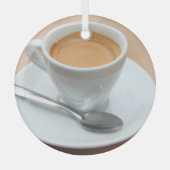 Frischer Espresso Ornament Aus Glas (Vorderseite)