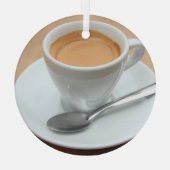 Frischer Espresso Ornament Aus Glas (Rückseite)