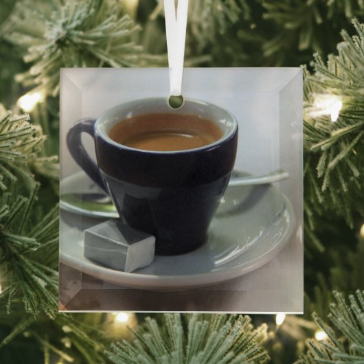 Frischer Espresso Ornament Aus Glas (Insitu)