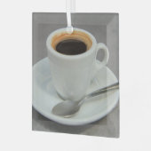Frischer Espresso Ornament Aus Glas (Vorderseite links)