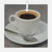 Frischer Espresso Ornament Aus Glas (Rückseite)