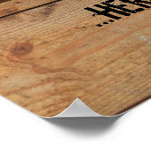 Frischer Fang des Tages (anpassbar) Poster (Ecke)