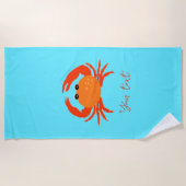 Frischer, feiner, sauberer Strand Strandtuch (Vorderseite)