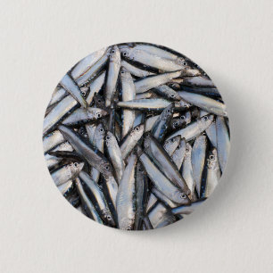 Frischer Fisch - Lebensmittelzutaten. Button