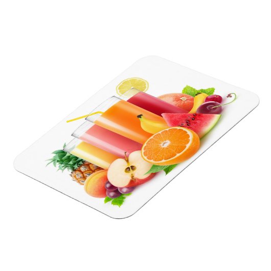 Frischer Fruchtsaft Magnet (Linke Seite)