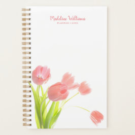 Frischer Frühling blüht | Pink Tulips Planer