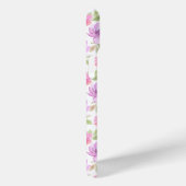 Frischer Frühlingsvibe: Rosa und lila florales Des Case-Mate iPhone Hülle (Rückseite / Rechts)