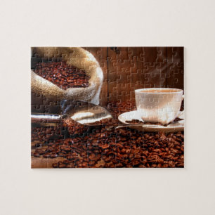 Frischer gemahlener Kaffee Puzzle