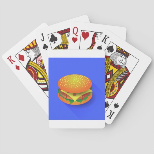 Frischer Hamburger-Spielkarten Spielkarten (Rückseite)